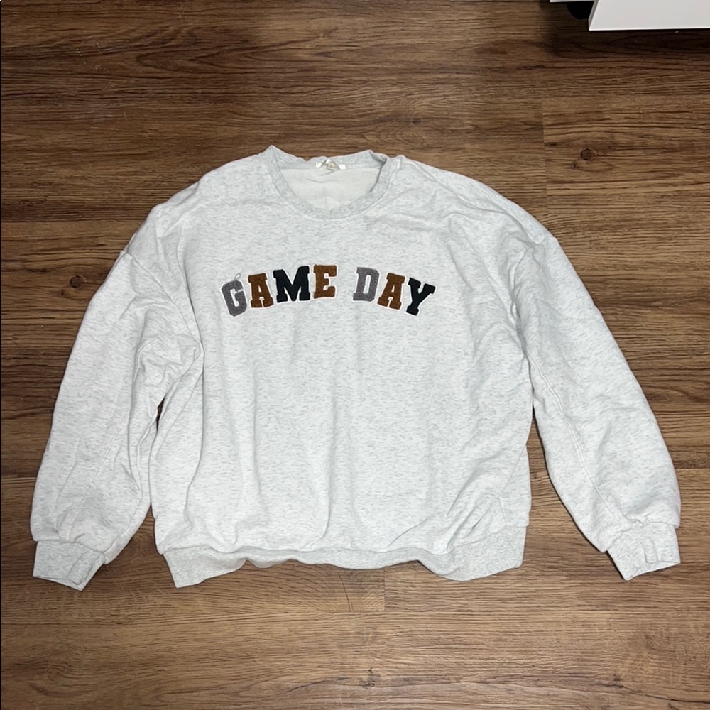 Gray 'Game Day' Sweatshirt